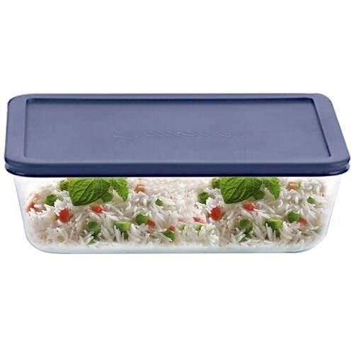 Refractario Vidrio Rectangular con Tapa 1.4Lt Anchor Hocking