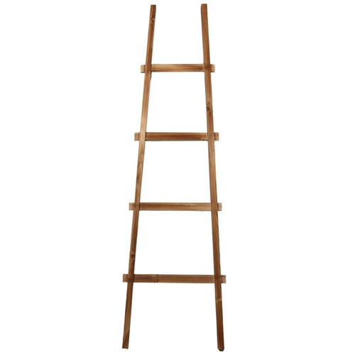 Home Nature Escalera Decorativa de Madera 44*4.5*152 Cm