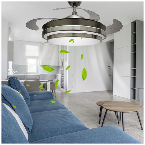 Ventilador Techo con Lámpara Led Integrada Jwj
