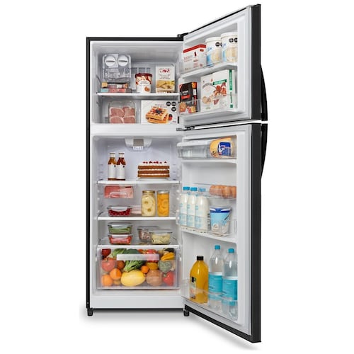 Refrigerador Mabe con Congelador Superior 14 Ft Rme360Fzmrp0 Black Stainless Steel