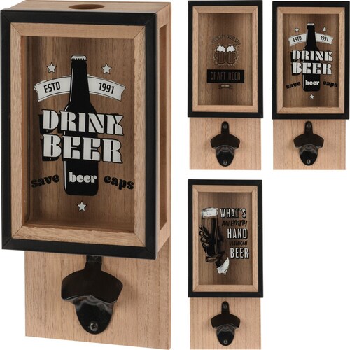 Destapador Botellas Deco Madera Sears