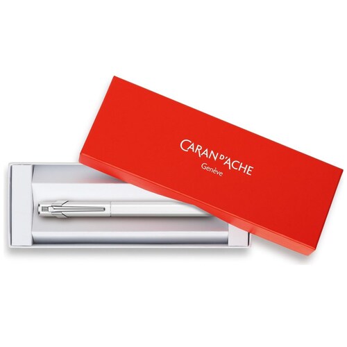 Pluma Fuente Caran D Ache 840 Blanca Punto M
