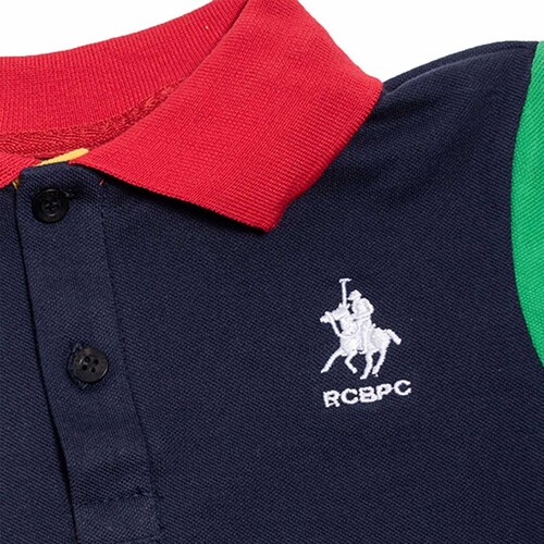 Playera para Niño Cuello Tipo Polo Manga Corta Colores Royal Polo Club