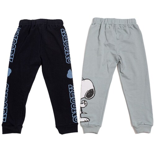 Set Snoopy 2 Piezas Joggers Azules French Terry para Niño