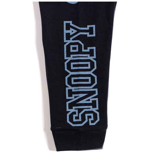 Set Snoopy 2 Piezas Joggers Azules French Terry para Niño