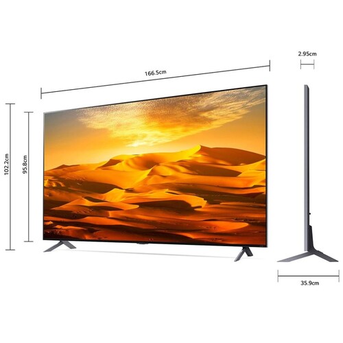 Pantalla LG QNED Smart TV de 75 Pulgadas 4K 75QNED90SQA