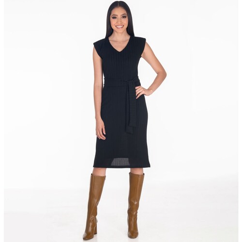 Vestido Liso Recto Sarah Bustani