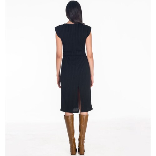 Vestido Liso Recto Sarah Bustani