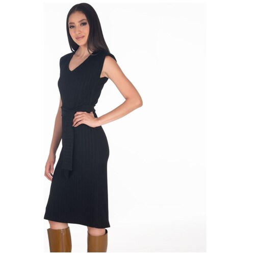 Vestido Liso Recto Sarah Bustani