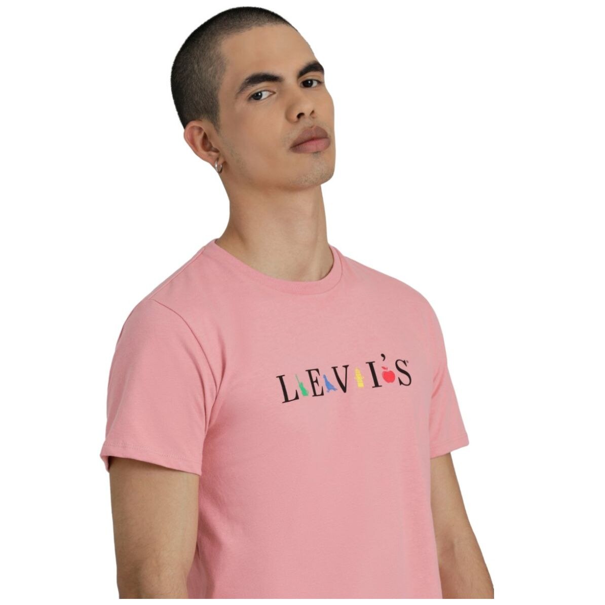 Camiseta levis rosa hombre sale