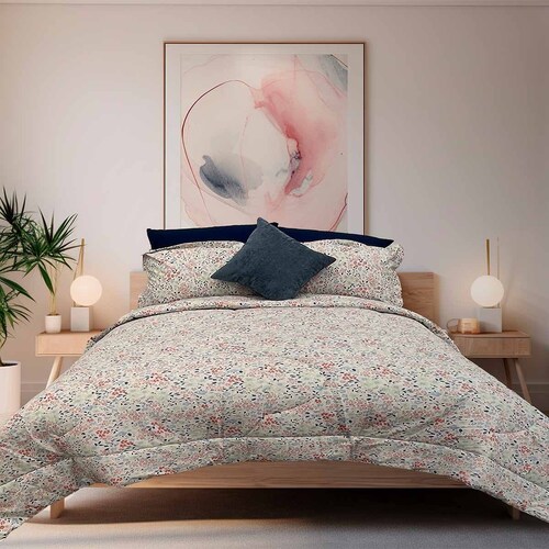 Edredón  Florabig 144 Hilos Home Nature - Matrimonial/queen Size