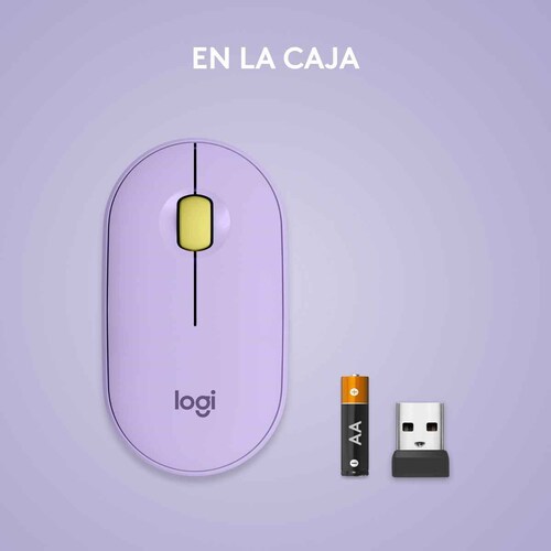 Mouse Wireless Logitech Pebble M350 Lavanda