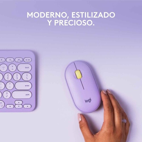 Mouse Wireless Logitech Pebble M350 Lavanda