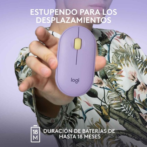 Mouse Wireless Logitech Pebble M350 Lavanda