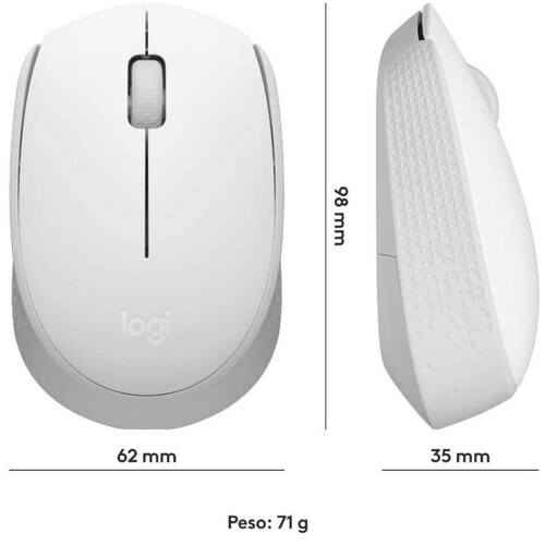 Mouse Logitech M170 Blanco