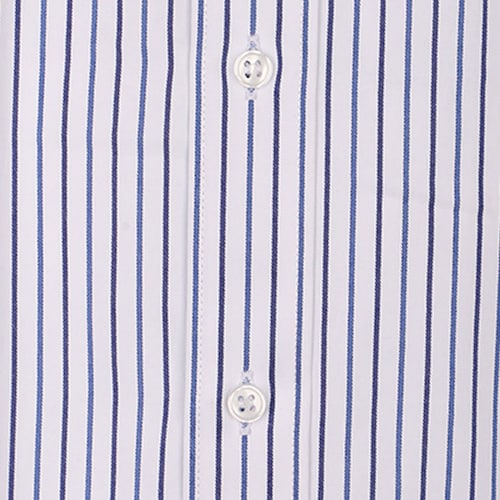 Camisa Pierre Cardin Manga Larga Rayas Azul para Hombre Plus