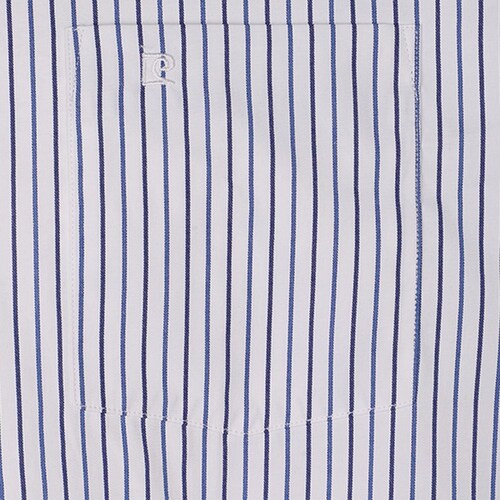 Camisa Pierre Cardin Manga Larga Rayas Azul para Hombre Plus