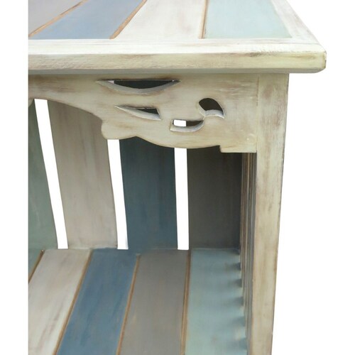 Cómoda de Madera 2 Cajones Vintage Mar Azul Vintage Home