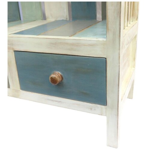 Cómoda de Madera 2 Cajones Vintage Mar Azul Vintage Home