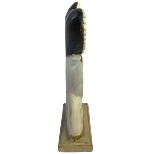 Elefante Malasia de Madera con Conchas Dorado Vintage Home