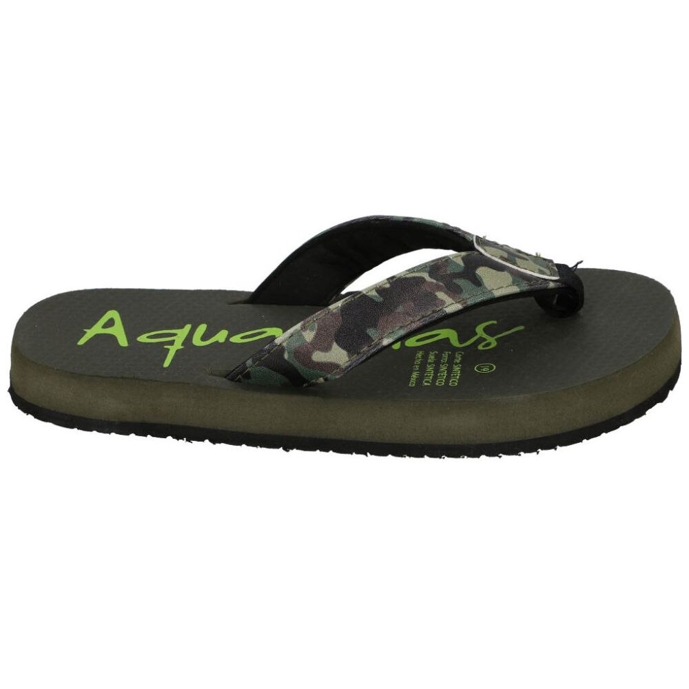 Sandalia Aqualetas Flip Flop 19 23 Verde Combinado