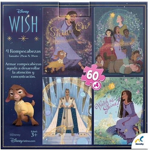 Rompecabezas 4 en 1 Wish