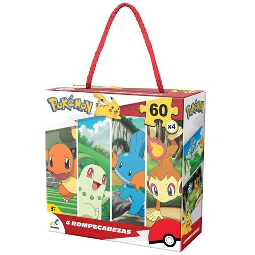 Rompecabezas 4 en 1 Pokémon
