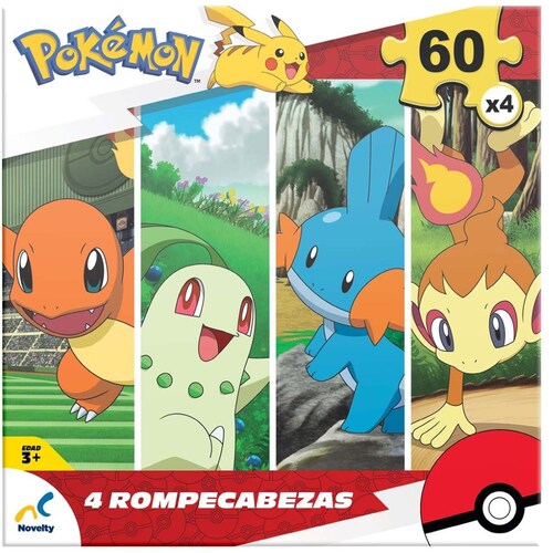 Rompecabezas 4 en 1 Pokémon