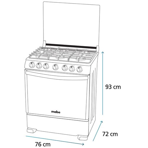 Combo Mabe Estufa 30” Emh7612Js0 Y Campana Cmpu761Gx0
