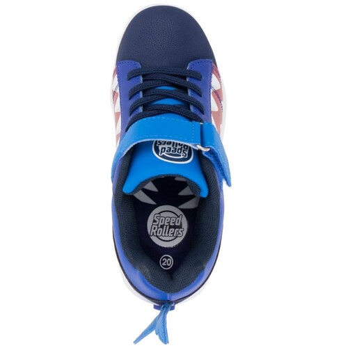 Tenis Patín Personajes Tiburón 18-22 Azul