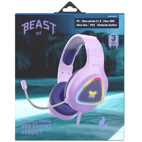 Audífonos Gaming Stf Muspell Prime Rgb Lila