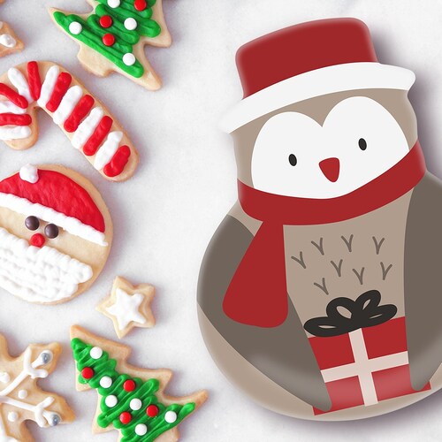 Charola para Postres de 26 Cm de Melamina con Diseño de Buho - Warm Wishes Stephan Roberts Home Collecton
