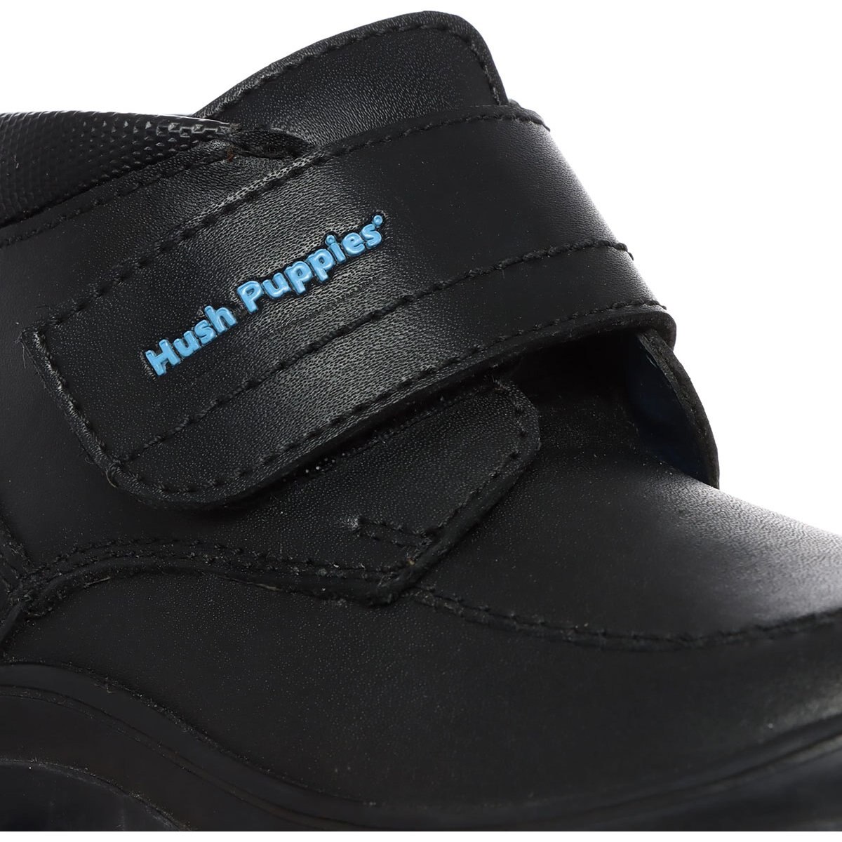 Bot n Hush Puppies Escolar con Velcro 17 21 Negro