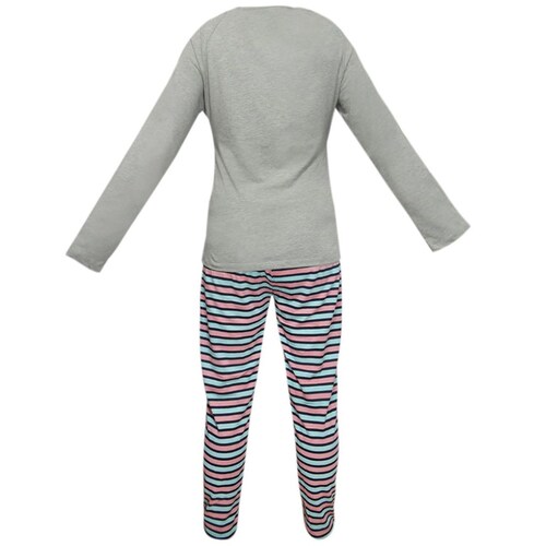 Pijama Manga Larga Y Pantalón Algodón Hello Kitty para Mujer