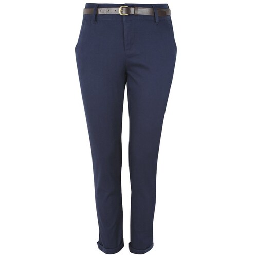 Pantalón Elle Corte Skinny con Valenciana y Cinturón