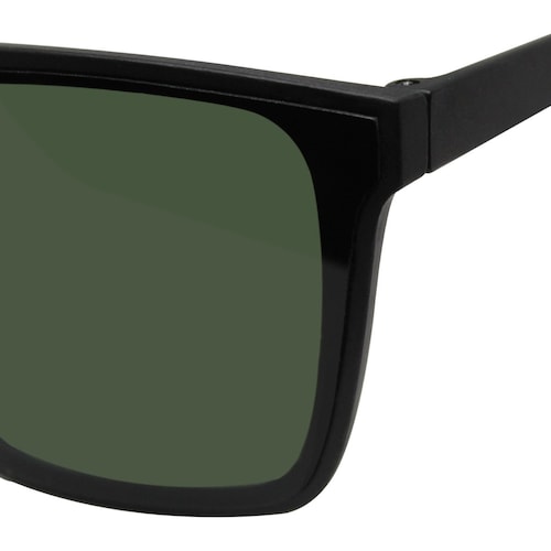Lentes de Sol Cuadrados Pasta Negra Mica Verde Mossimo