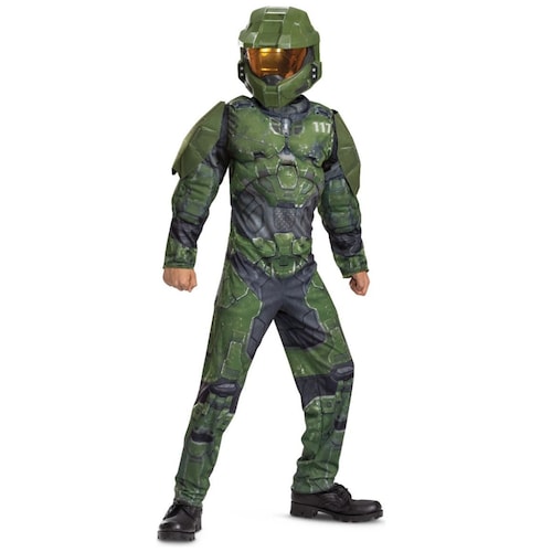Disfraz Master Chief Musculoso Talla L 10 a 12  Halo