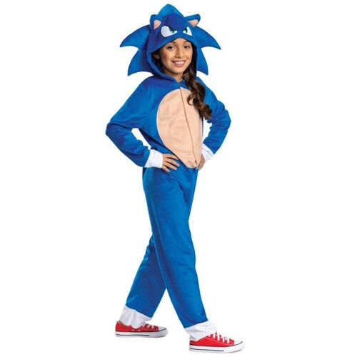 Disfraz Sonic Movie Clasico Talla L 10 a 12  Sonic The Hedgehog 2