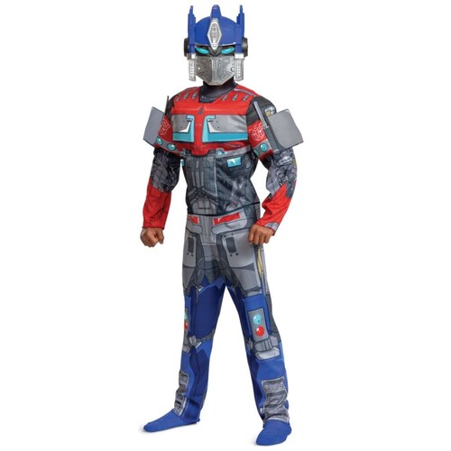 Disfraz Optimus Prime Musculoso Talla  M 7 a 8  Transformers