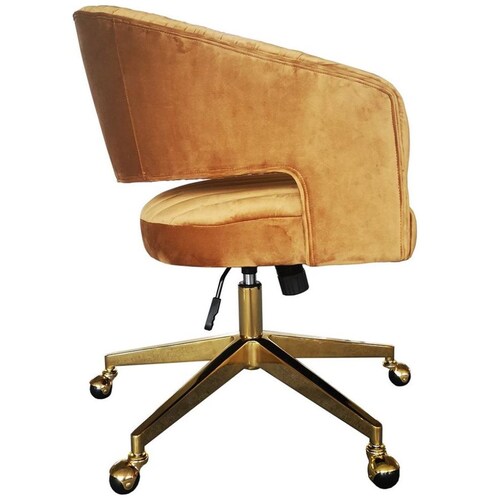 Silla de Escritorio Ocre Gold Vintage Home