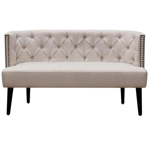 Banca Tufted con Respaldo Ecru Vintage Home