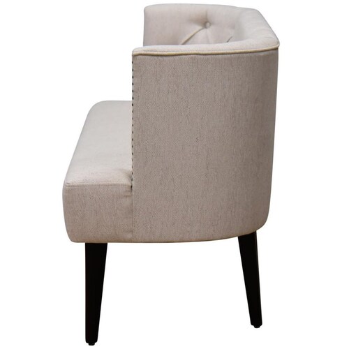 Banca Tufted con Respaldo Ecru Vintage Home