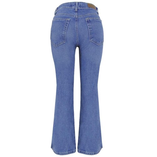 Jeans Corte Boot Cut Cintura Alta