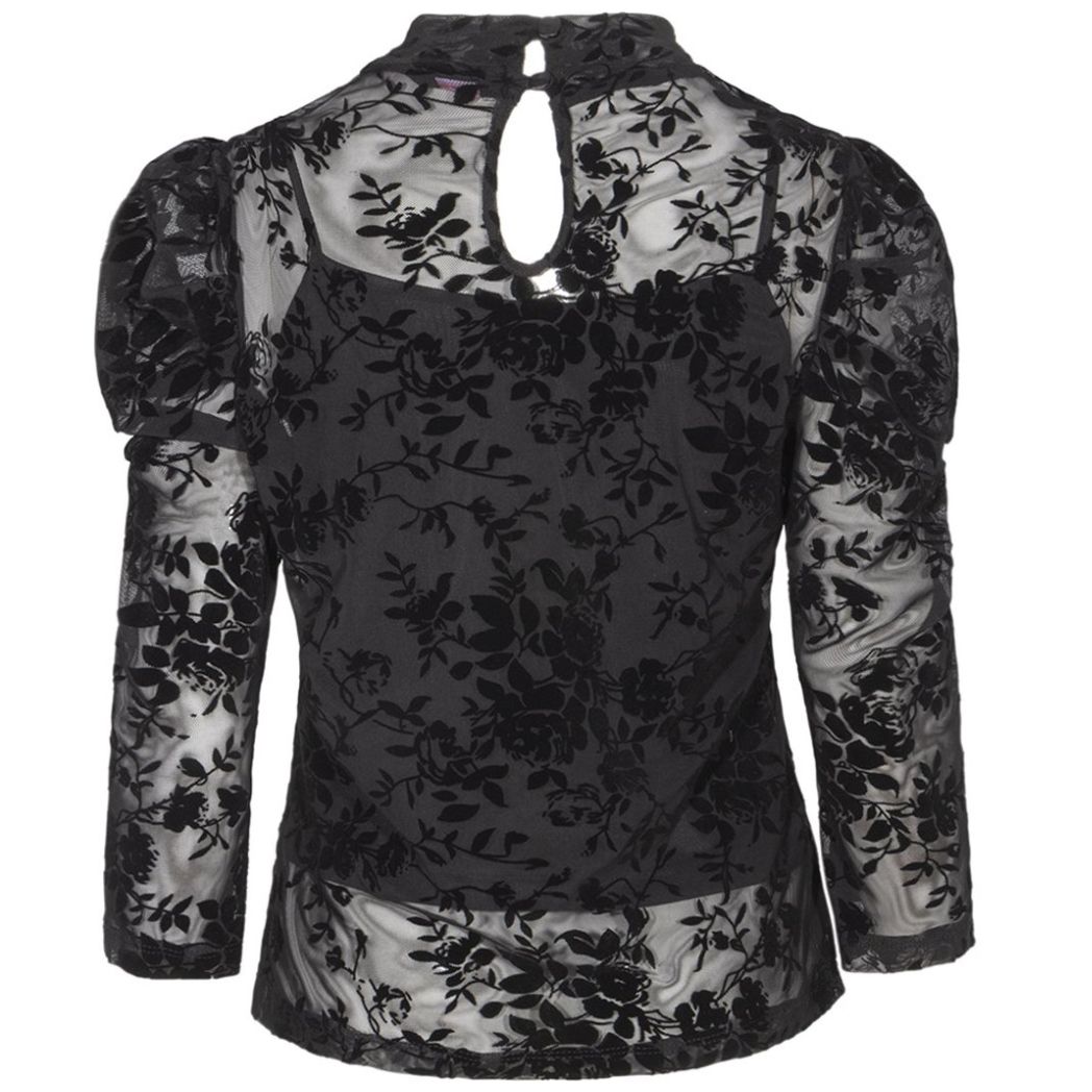 Blusa de Encaje Manga Larga 7Jlady