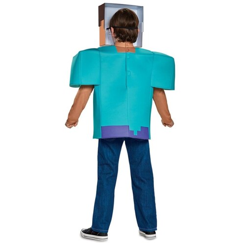 Disfraz Steve Clasico Minecraft Talla  L 10 a 12