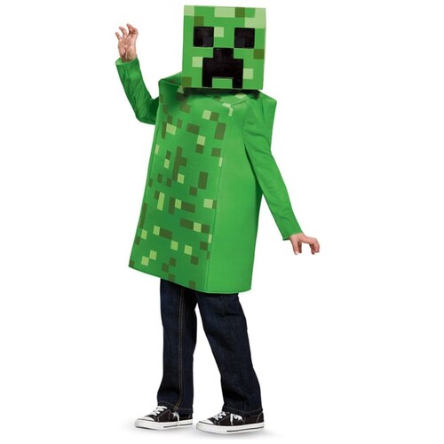 Disfraz Creeper Clasico Talla  L 10 a 12 Minecraft