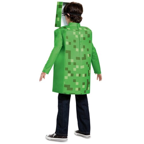 Disfraz Creeper Clasico Talla  L 10 a 12 Minecraft