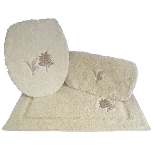 Juego de Baño Otoño Marfil 45X70 Cm 1050 Gr Raya