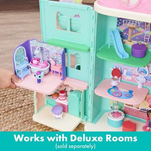 Casa de muñecas Gabby's, perfecta casa de muñecas con 15 piezas que  incluyen figuras de juguete, muebles, accesorios y sonidos, juguetes para  niños a partir de 3 años