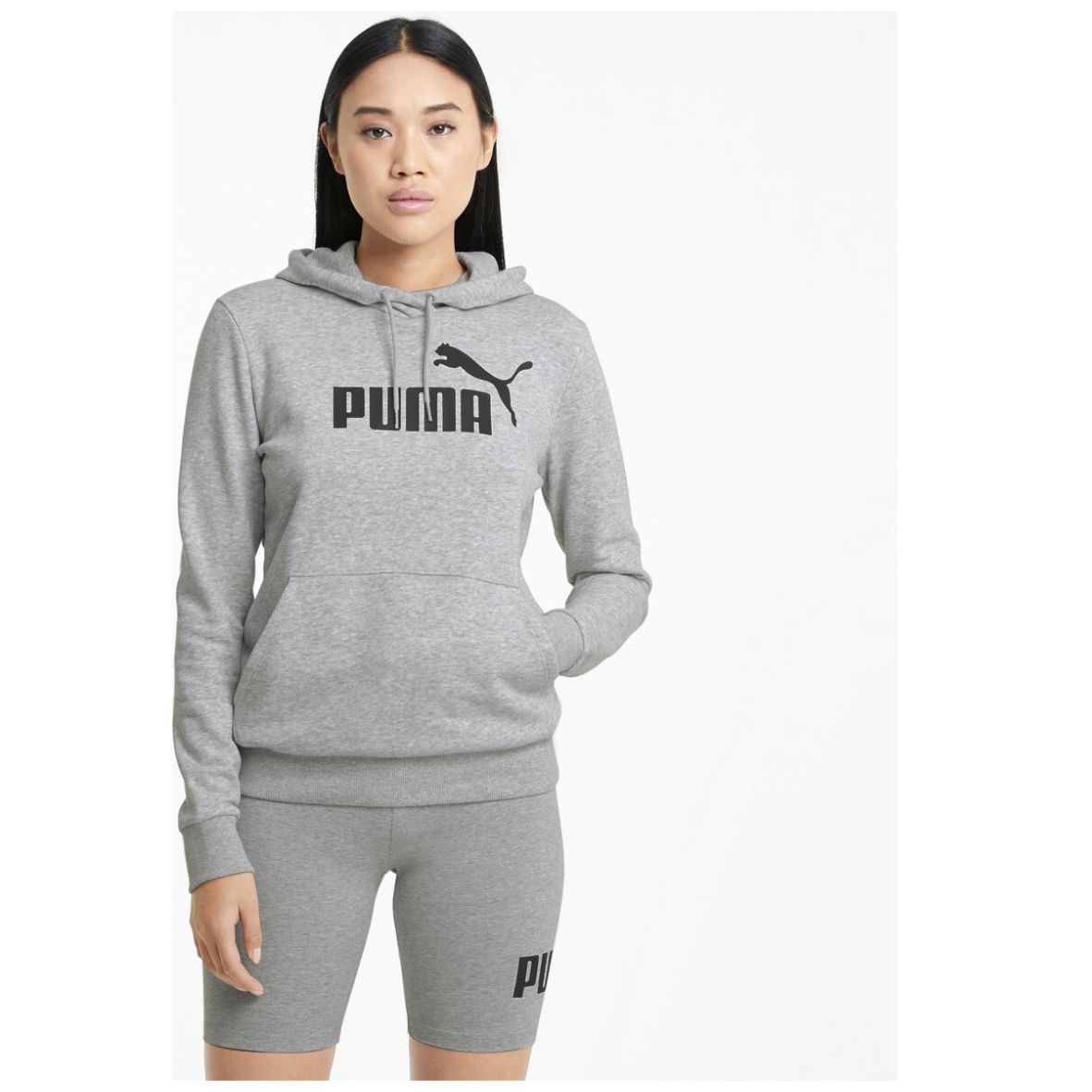 Sudadera gris online puma